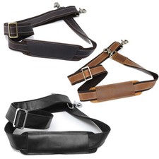 Genuine Leather Replacement Shoulder Strap for Briefcase Luggage Messenger Bag 