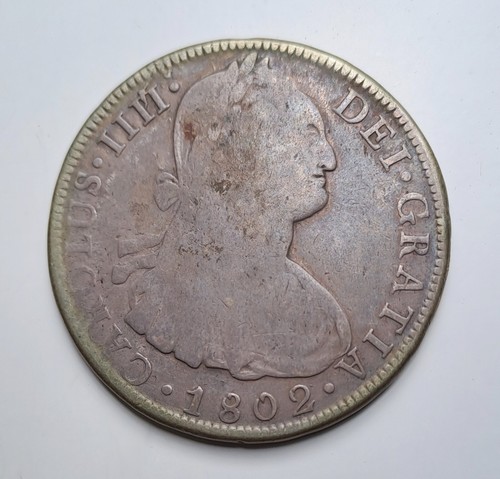 CARLOS IV 8 Reales 1802 Potosí PP - BC - Imagen 1 de 2