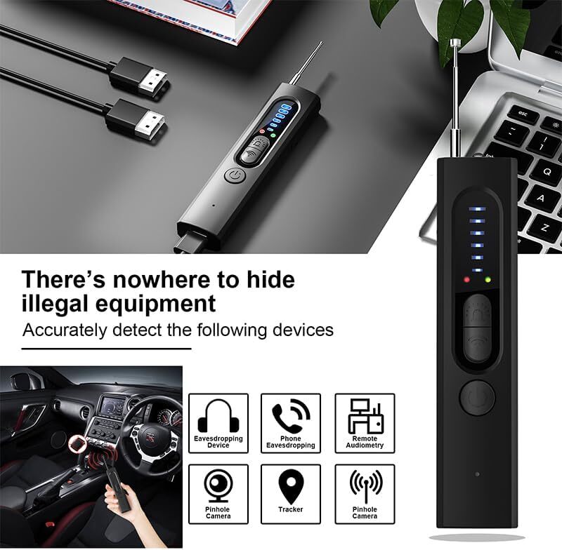 Hidden Camera Detector for Travel5 Levels Sensitivity 4 Modes 25H