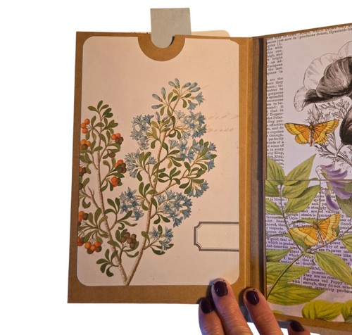 Handmade Interactive Junk Journal Pockets Fold-out Pages for Photos Writing Art - Picture 8 of 22