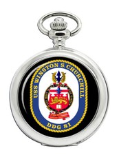 USS Winston S. Churchill DDG-81 Pocket Watch
