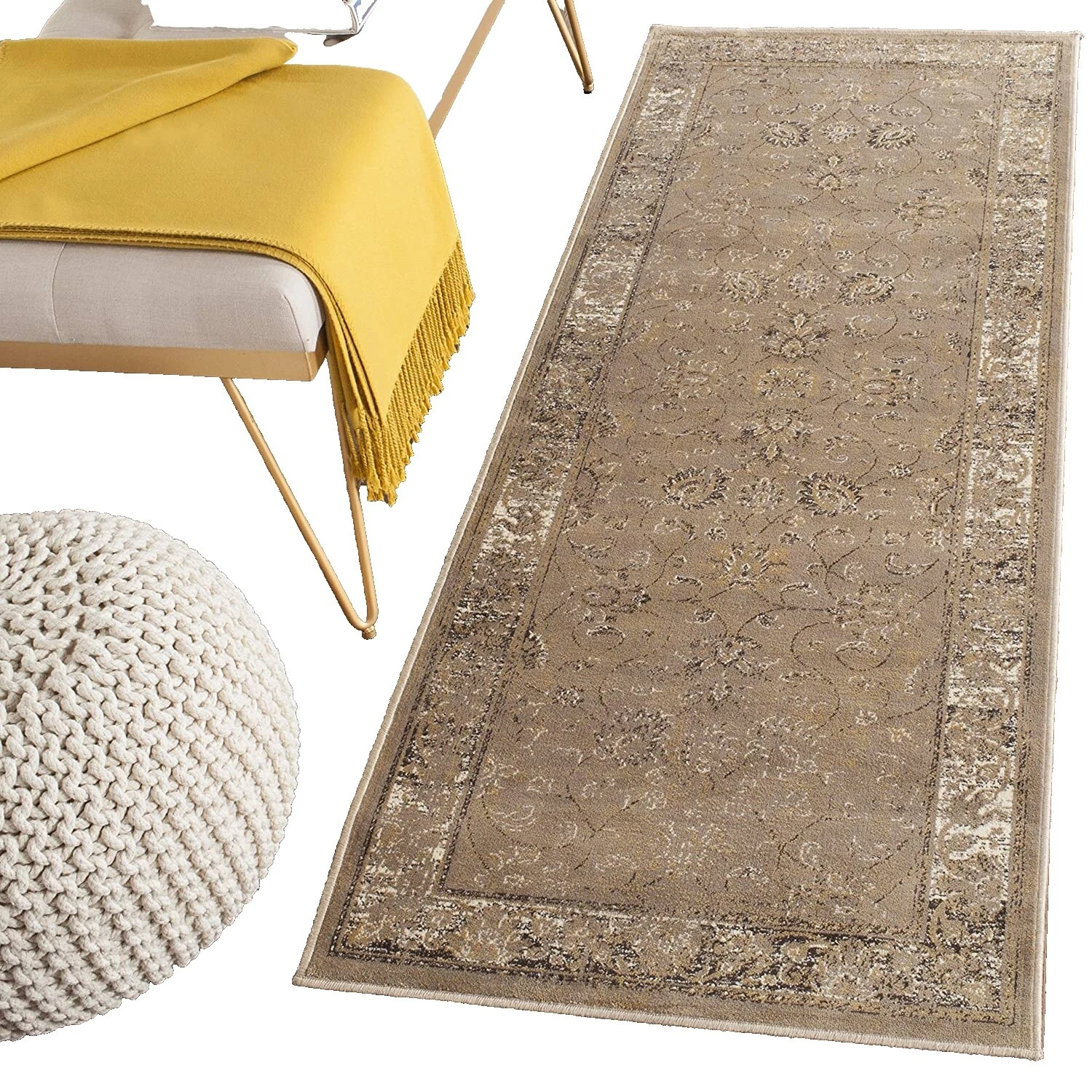 Sala de estar alfombras orientales Runner