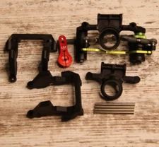 Rlaarlo AK-787 Steering assembly, Servo Saver, Mounts, and Gearbox Support