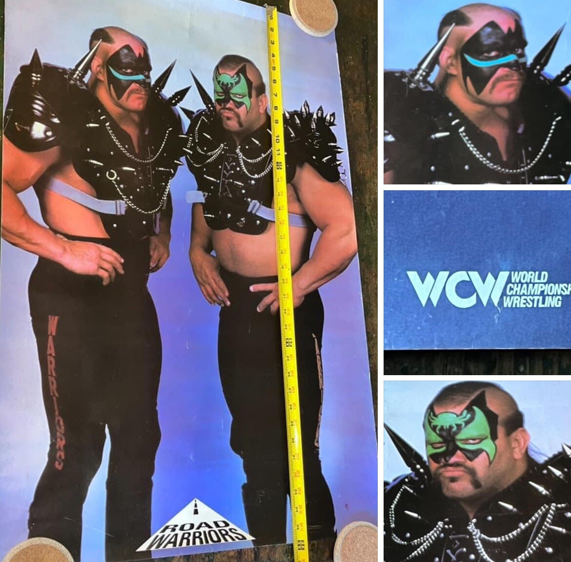 WWE/WWF ORIGINAL POSTER - WCW ROAD WARRIORS POSTER - WWF