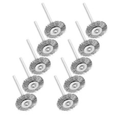 10 x roue de brosse en fil d'acier inoxydable pour enlever la couche de galvanop