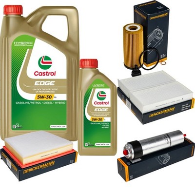 Inspektionspaket Castrol EDGE Titanium 5W-30 LL 6L für BMW 2 Active Tourer