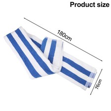 Oversized Lounge Chair Cover in Colorful Stripes with Pocket for Comfort