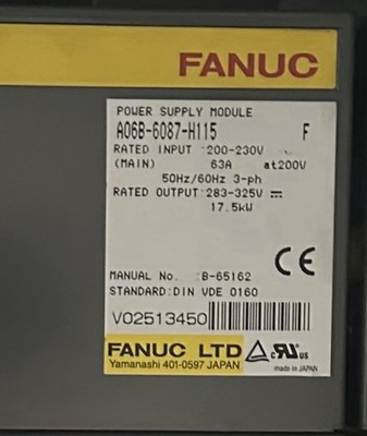 FANUC A06B-6087-H115 Power Supply Modul 17,5kW