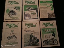 Vintage Motor Cycling Magazine's x 5. English 1949& 50.