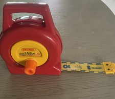 VTG 1979 Lesney Matchbox Children Play Tool Toy Wind Up Red Tape Measure