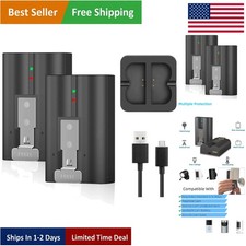 Upgraded 6040mAh Replacement Batteries + Charger for Ring 2/3/4 & Spotlight Cam