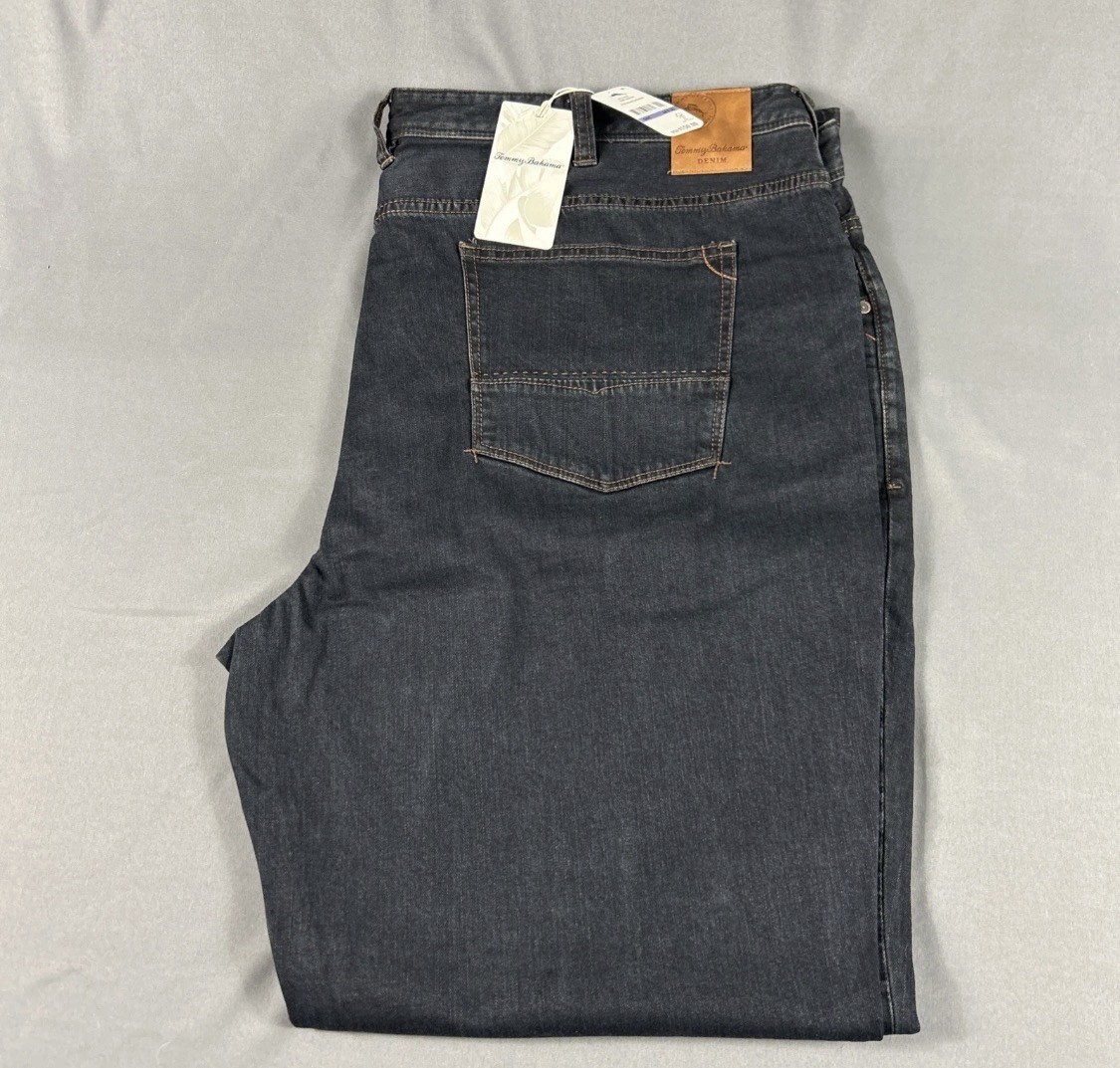 Tommy Bahama Jeans Sand Drifter 48 x 34 Black Overdye Cotton NWT MSRP $150
