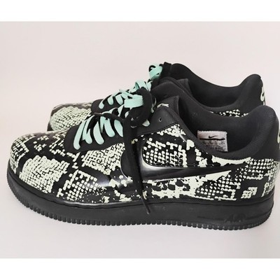 Nike Air Force 1 Foamposite Pro Cup 11 Black Glow Snakeskin AJ3664-300 Low Top