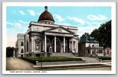 Postcard Canton Ohio McKinley High School