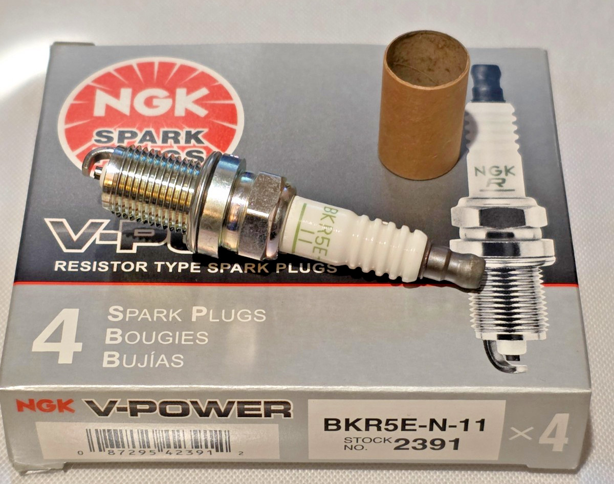 4 Plugs NGK BKR5E-N-11/2391 V-Power Spark Plugs