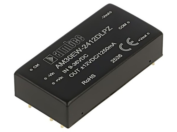 AM30EW-2412DLPZ Wandler: Dc/Dc 30W Ueing: 9-36VDC Uausg: 12VDC Uausg2: -12VDC Ai-image