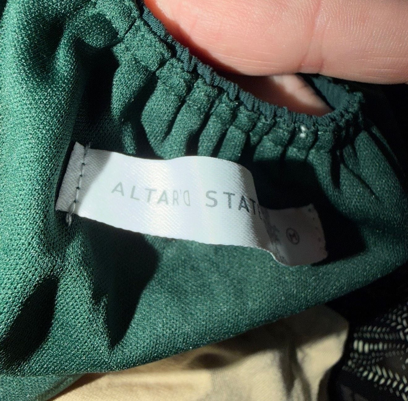 Altar'd State Dress Size M Green Long Sleeve Mini, photo 5