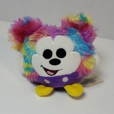 Disney Mickey Mouse 4.5" Tie Dye Squeeze Ball Stuffed Animal Multicolor