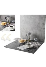 2 Marble 24x24" Photo Backdrop Boards w/ Brackets for Flat Lay/Food Photography