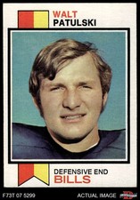1973 Topps #293 Walt Patulski Bills RC Notre Dame 5 - EX