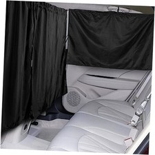 Set of 3 Car Privacy Curtains - 95 Light Blocking Fabric Rear Seat  Side
