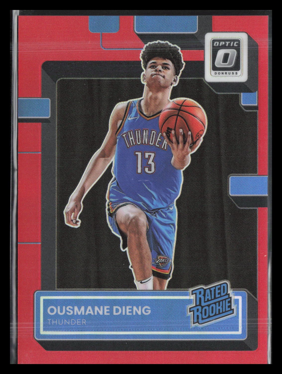 Ousmane Dieng Rated Rookie 2022-23 Donruss Optic #220 Red #/99