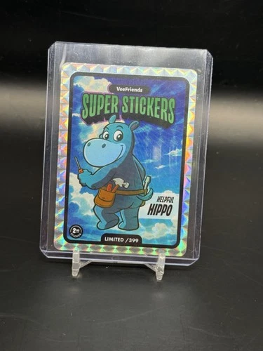 2025 Vee Friends Helpful Hippo /399 Limited Super Stickers Manga Series NB1
