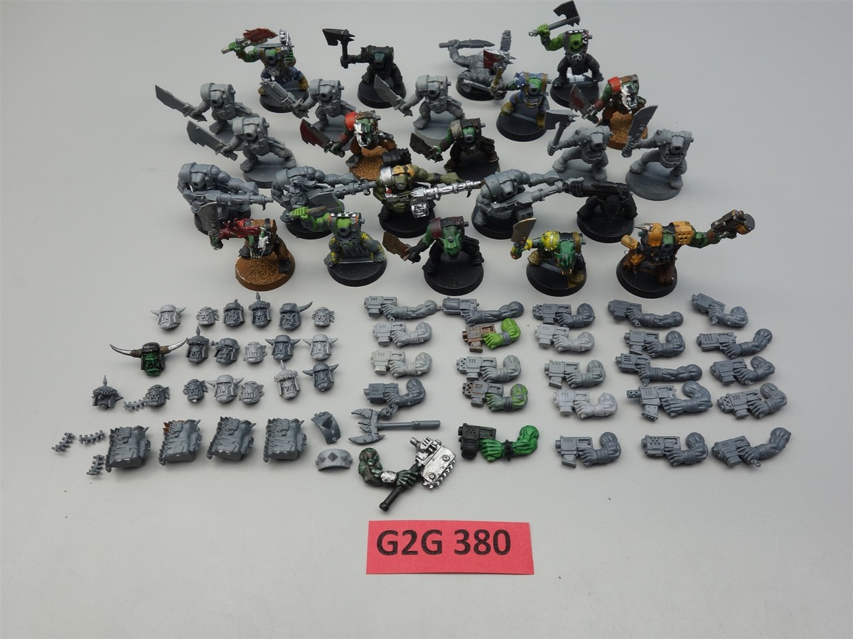 Warhammer 40k Ork, Orks - 24x Boyz (AOBR partially painted) | eBay