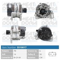Meat & Doria Generator FüR VW Polo 6N1 60 1.4 50 1.0 Golf III 1H1 1.6 1.8 1E7