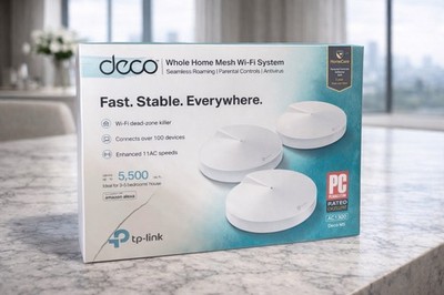 TP Link Deco AC1300 M5 Whole Home Mesh Wifi System With PS (Lot of 3)