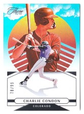 2025 Panini Three & Two Charlie Condon #14 On The Horizon Refractor Insert #/99