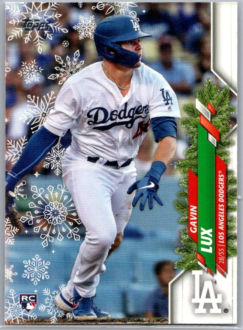 2020 Topps Holiday Metallic Snowflake Rookie RC Gavin Lux #HW1 Dodgers
