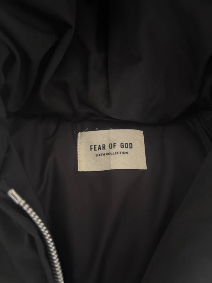 Fear of God Sixth Collection 'Black' Hooded Vest Mens Size Medium - Image 2 of 4