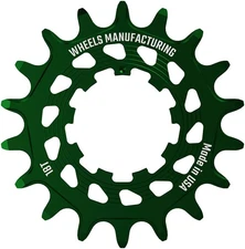 Wheels Manufacturing SOLO-HG 18t Green Aluminum Single Speed Cog - CNC
