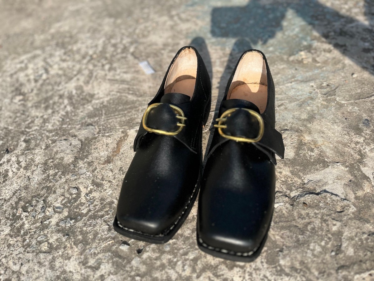 Napoleon Buckle Shoes 1799–1815 – Handmade Historical Leather