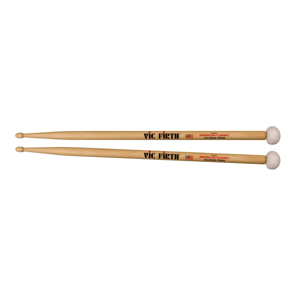Vic-Firth 5ADT Combination Sticks, Wood Tip & Felt Mallet