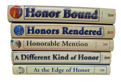 Robert Macomber Honor series signed HC book lot Edge, Honorable Mention, Bound