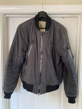 Bomber jacket MONITALY VANCLOTH & SON Ventile like cotton MA-1 M Black USA Made