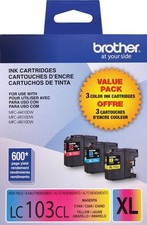 New Genuine Brother LC3013XL Cyan Magenta Yellow 3PK Ink Cartridges