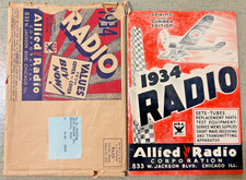 VINTAGE 1934 ALLIED RADIO CATALOG SETS TUBES PARTS TEST EQUIPMENT SHORT WAVE +++