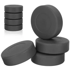 4 Pcs Hockey Practice Pucks Rubber Ice Hockey Training Supplies