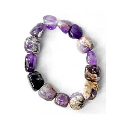 Amethyst, Chevron Nugget Bracelet