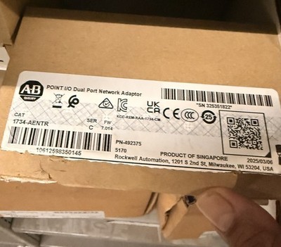 New AB 1734-AENT POINT I/O Ethernet Network Adaptor SER C