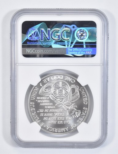 MS70 1995 W Special Olympics Commemorative Silver Dollar NGC *5418 - Picture 2 of 5