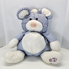 Vintage 1987 Fisher Price Puffalump Grey Mouse Plush 16" Toy 8013 MISSING APRON