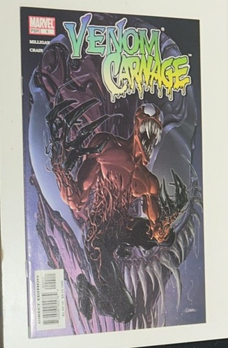 Venom Carnage # 4 Marvel Comic Book 3rd App Toxin NM- Condition Crain Milligan - Picture 2 of 5