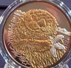 Alaska Mint Golden Otter 1 side 24K Gold Relief on a 1oz Pure Silver Medallion