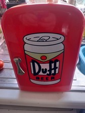 Wesco the Simpsons Mini Fridge Red, Vintage Duff Beer 2002