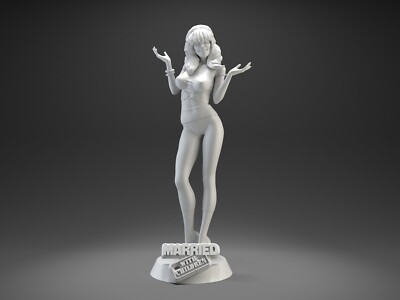 Fashion Peggy Bundy Figure Resin Model 3D printing Unpainted Unassembled GK Kit