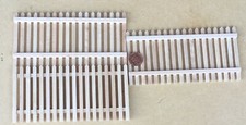 Dolls House Natural Finish Wood Picket Fences x 3 Accessory 1:12 Scale tumdee